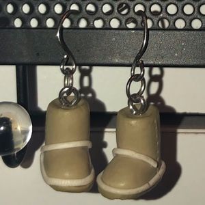 Ugg Boot Dangly Earrings